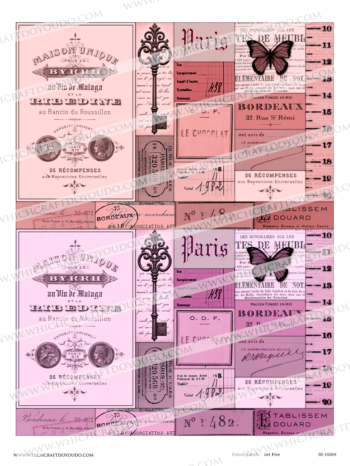 Fabric Labels - Set Five - DI-10269 - Digital Download