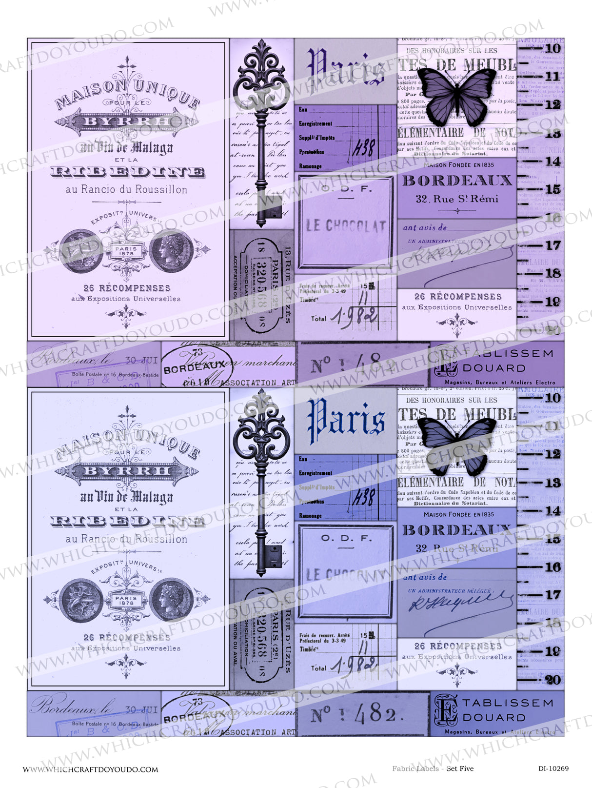 Fabric Labels - Set Five - DI-10269 - Digital Download