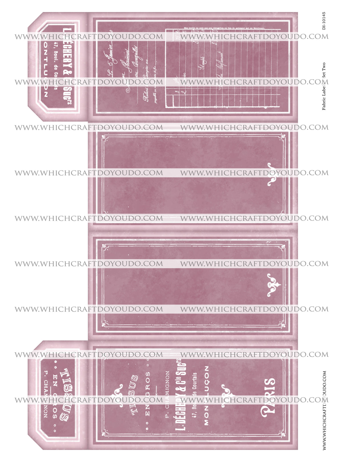 Fabric Labels - Set Two - DI-10145 - Digital Download