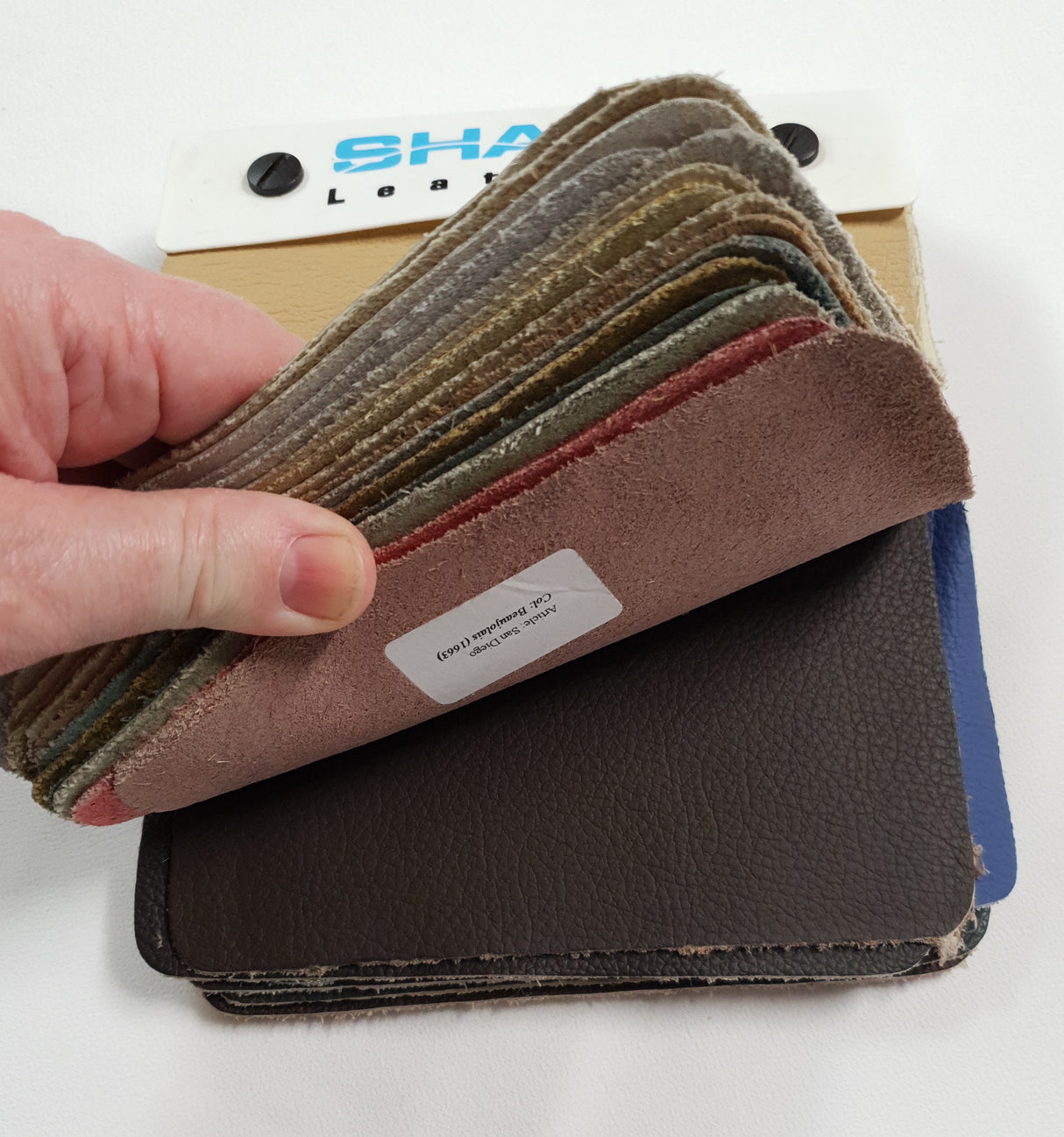 Leather Sample Swatch Book