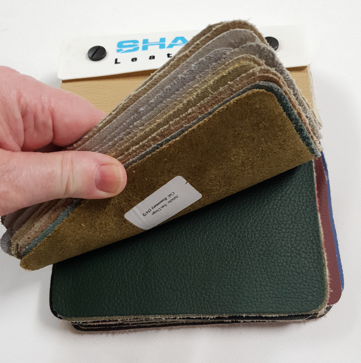 Leather Sample Swatch Book