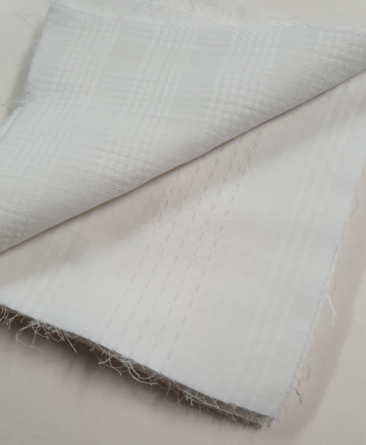 Fabric Squares Pack- White Textured - Z