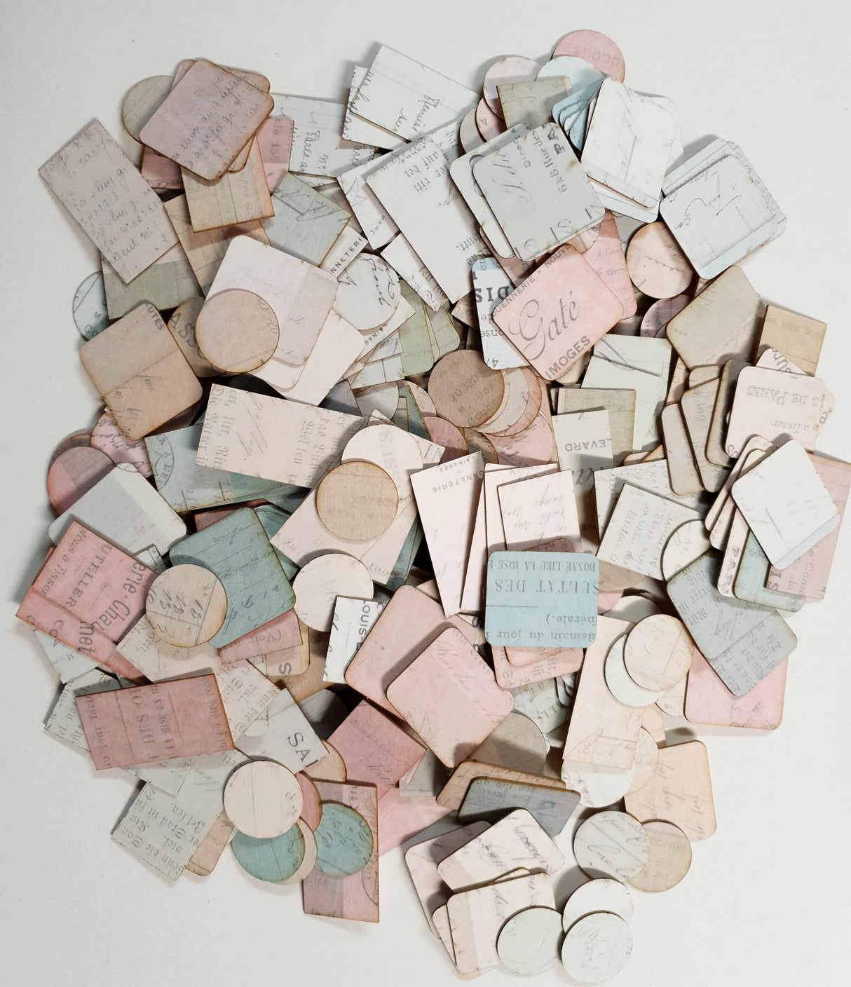 Assorted Faded Fragments - Pack of 20 Pieces