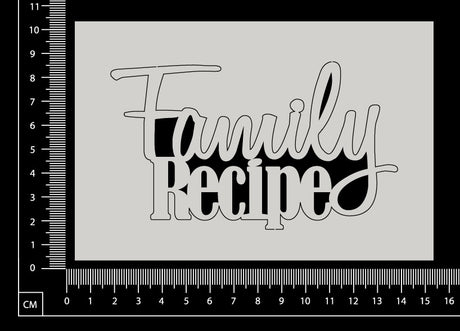 Family Recipe - White Chipboard