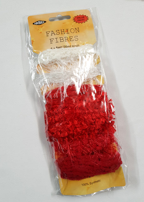 Fashion Fibres - Red & White