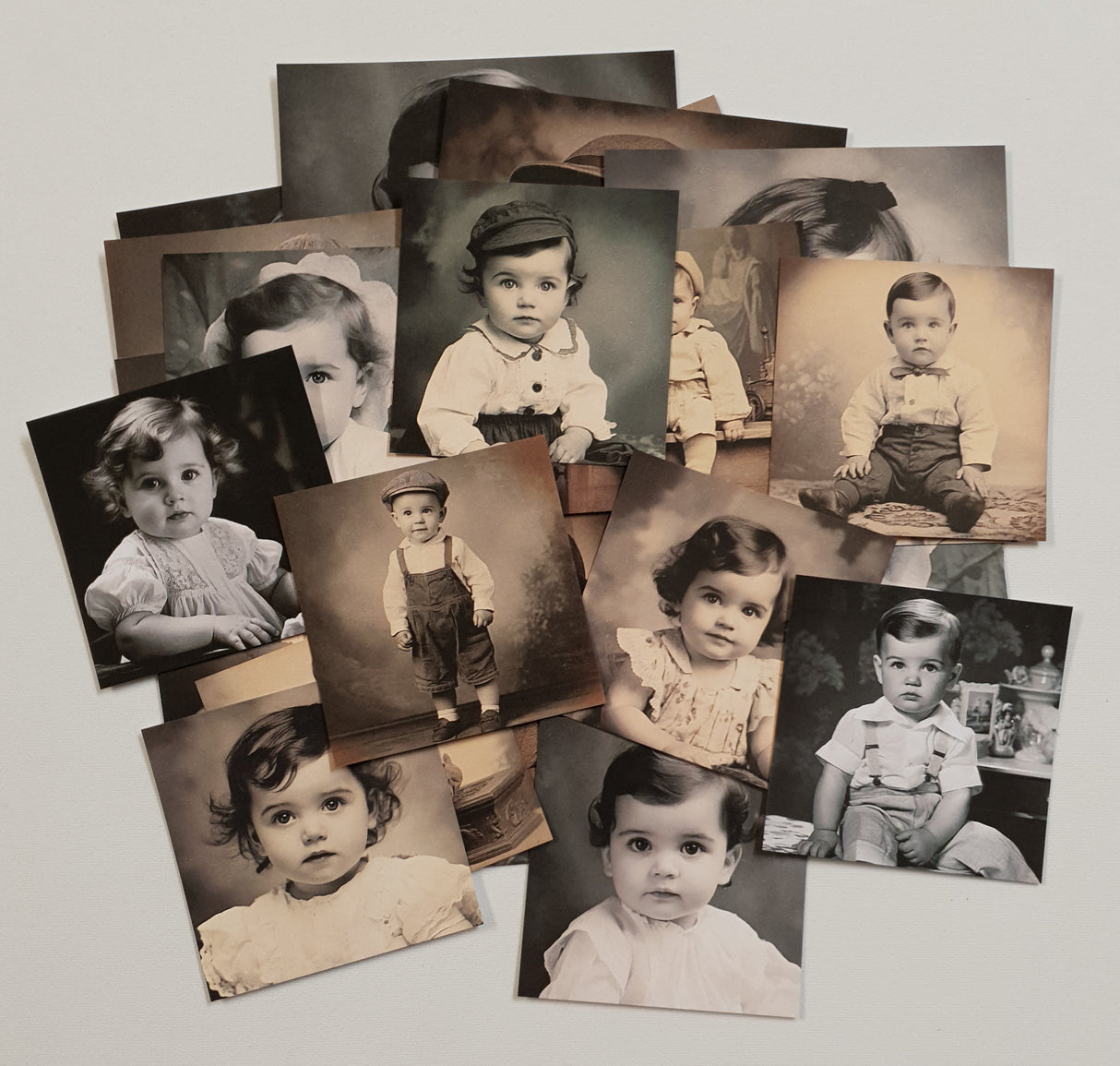 Faux Vintage Photos Set - Children