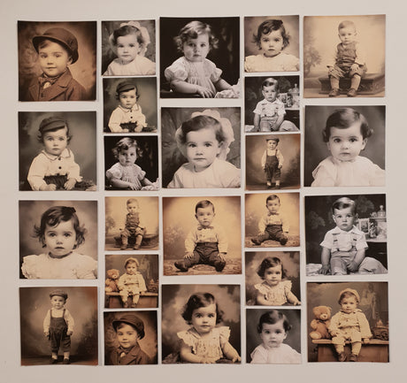 Faux Vintage Photos Set - Children