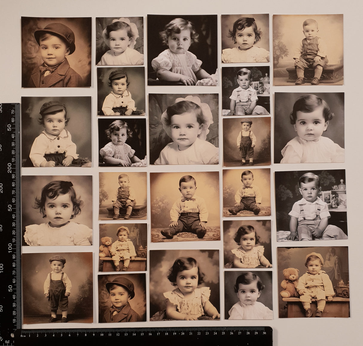 Faux Vintage Photos Set - Children