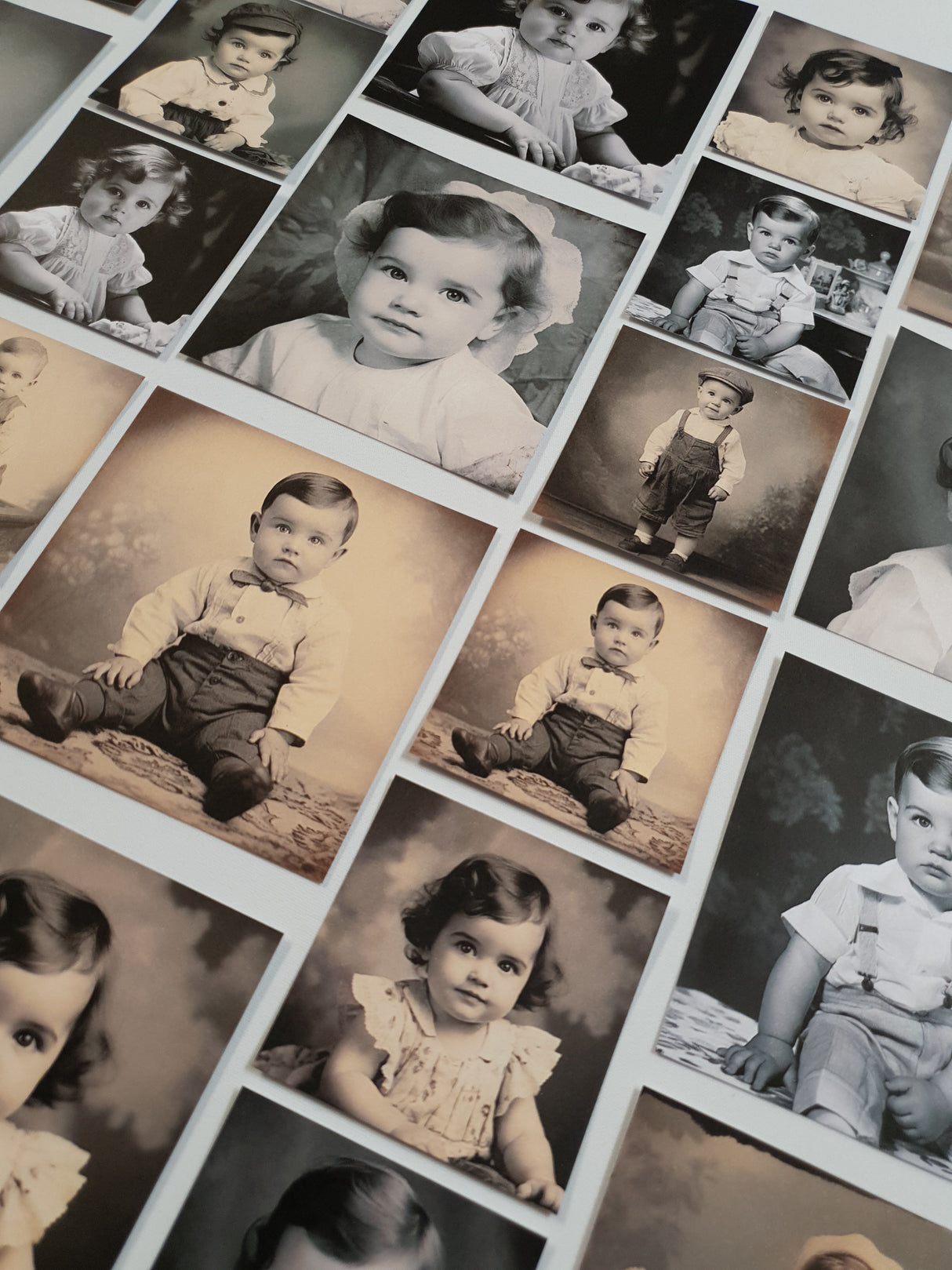 Faux Vintage Photos Set - Children