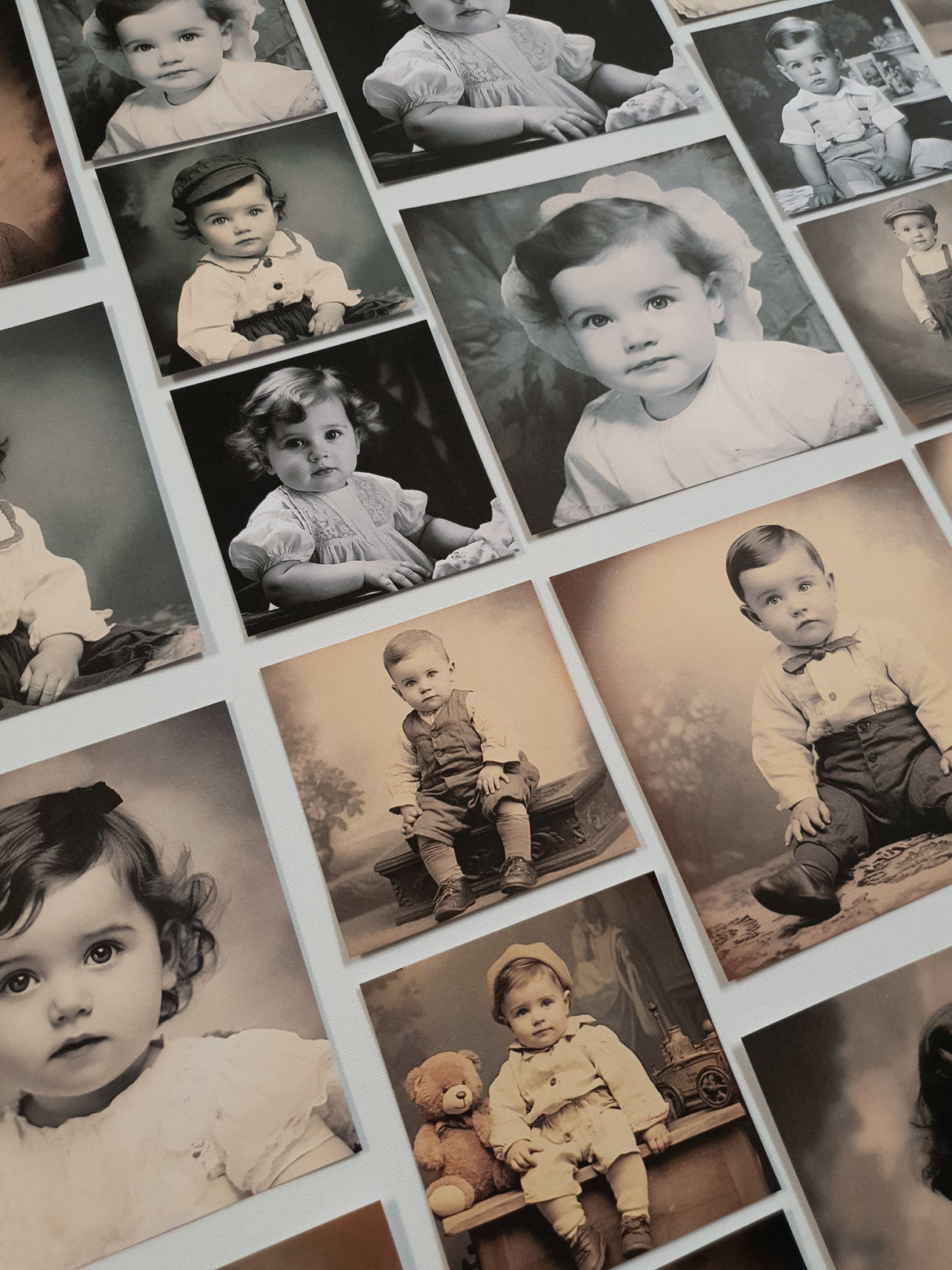 Faux Vintage Photos Set - Children