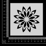 Star Flower - C - Stencil - 100mm x 100mm