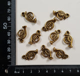 French Horn Charms - Set of 10