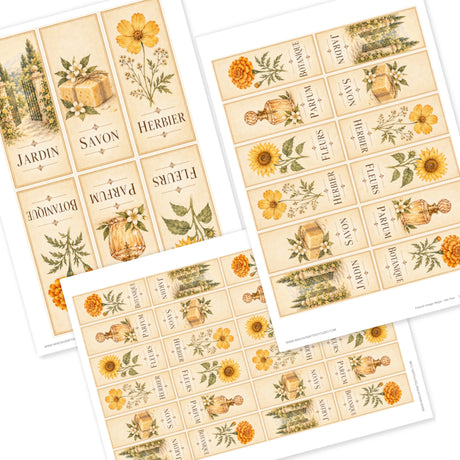 French Image Strips - Set One - DI-10345 - Digital Download