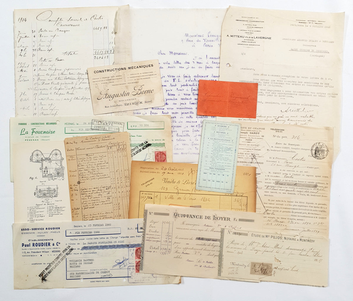 Authentic Vintage/Antique Document Pack - GA
