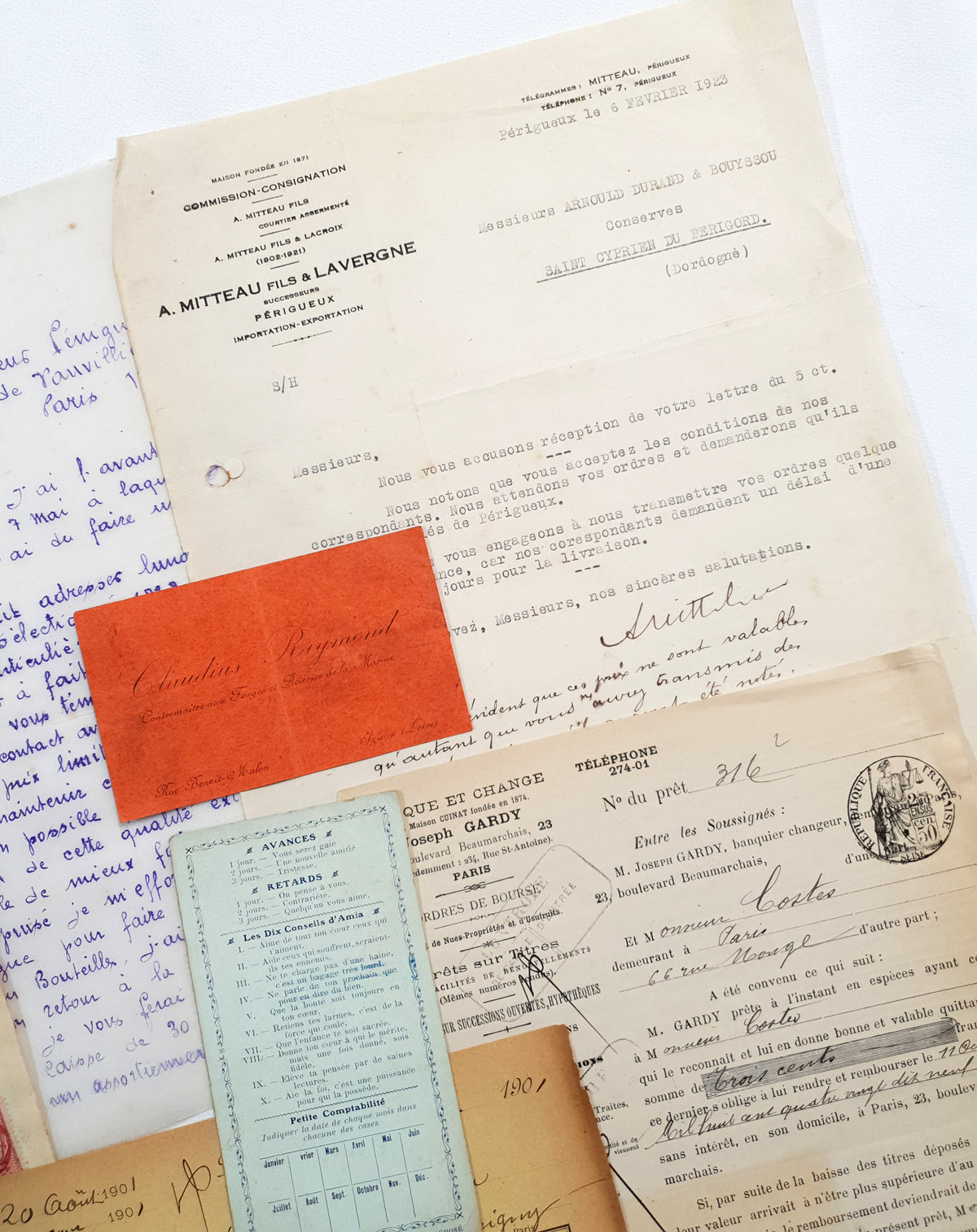 Authentic Vintage/Antique Document Pack - GA
