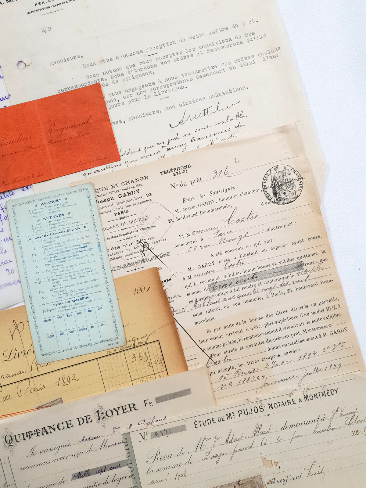 Authentic Vintage/Antique Document Pack - GA