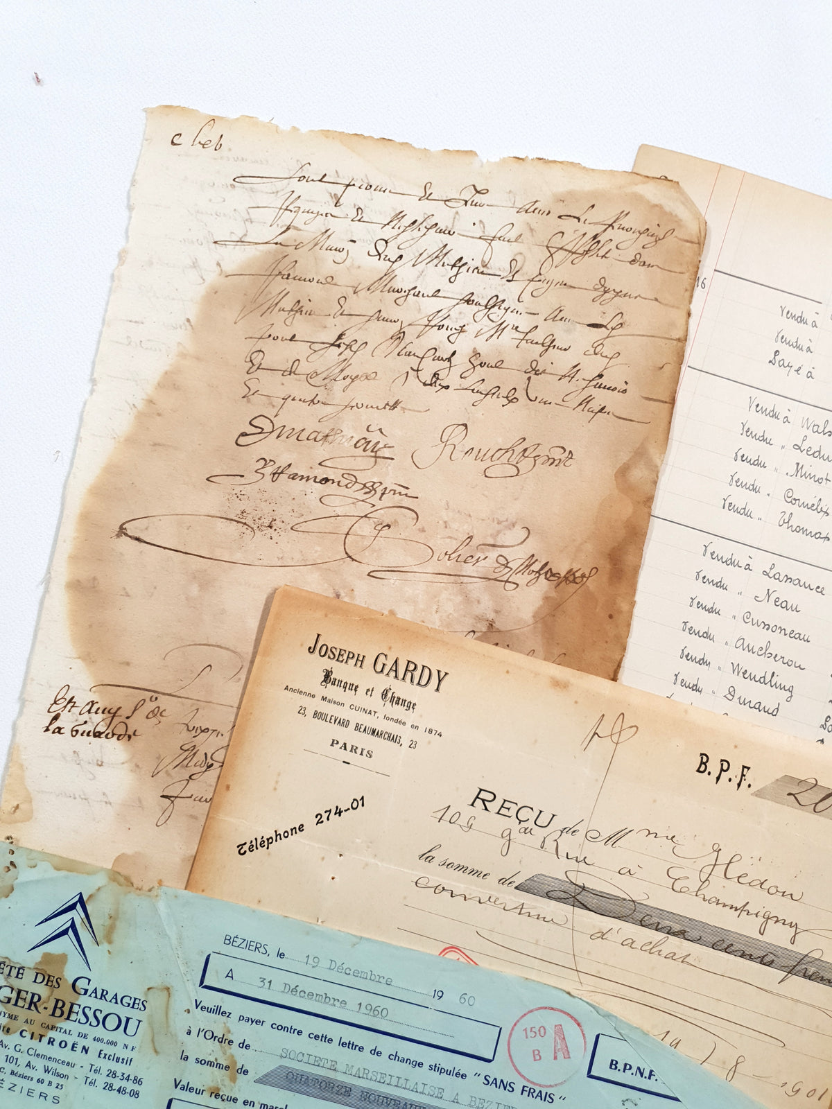 Authentic Vintage/Antique Document Pack - GB