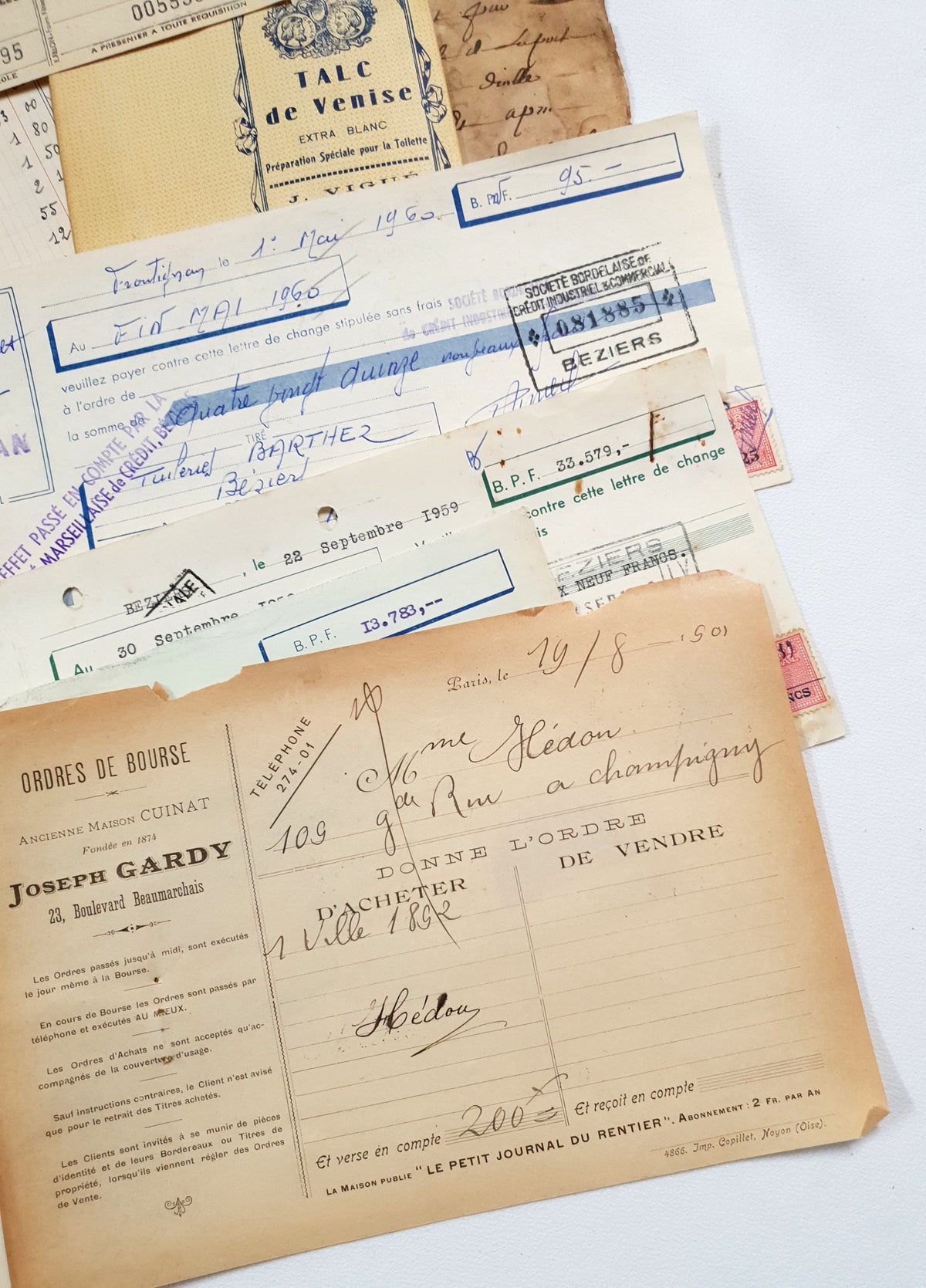 Authentic Vintage/Antique Document Pack - GC