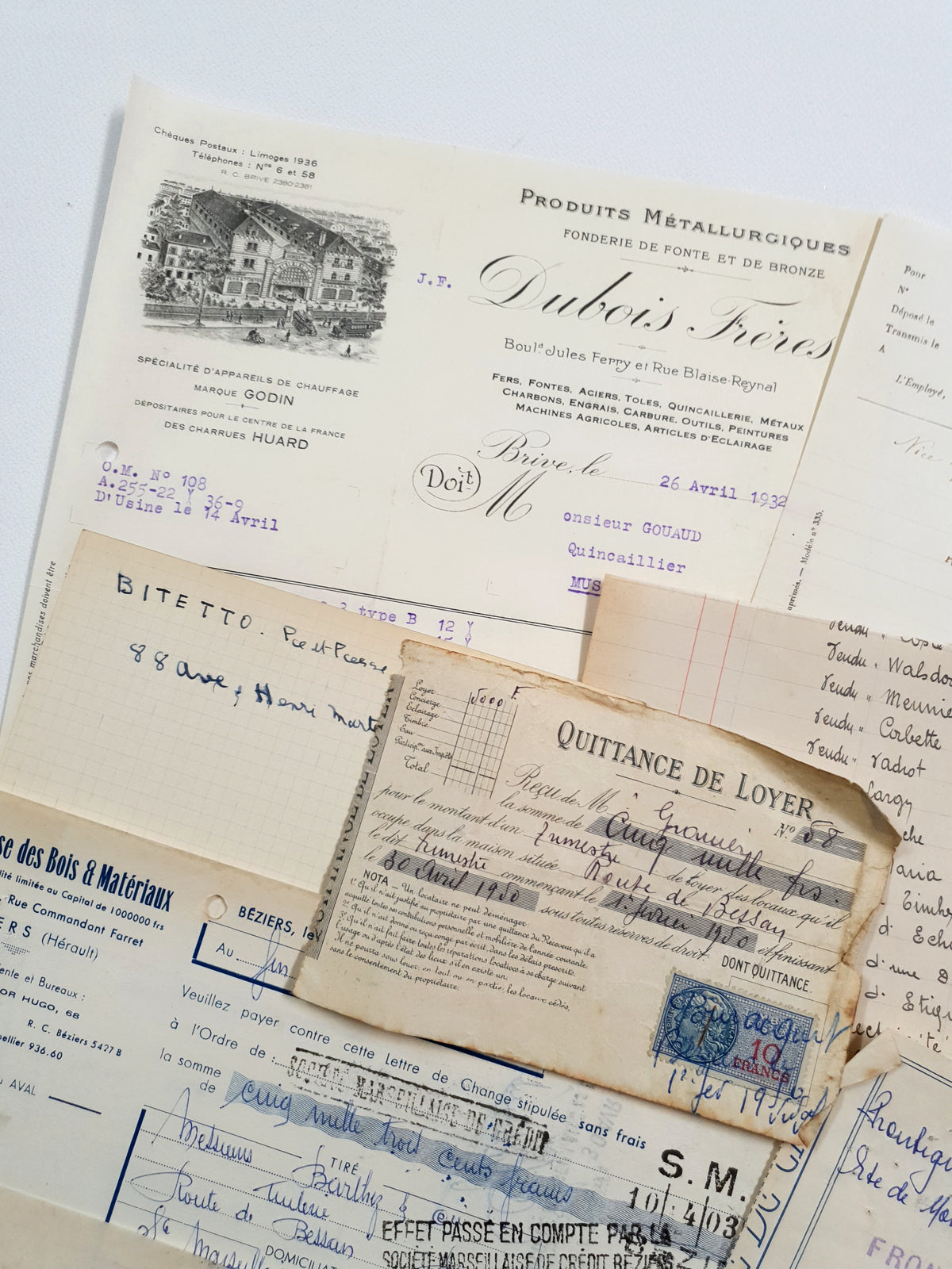 Authentic Vintage/Antique Document Pack - GC