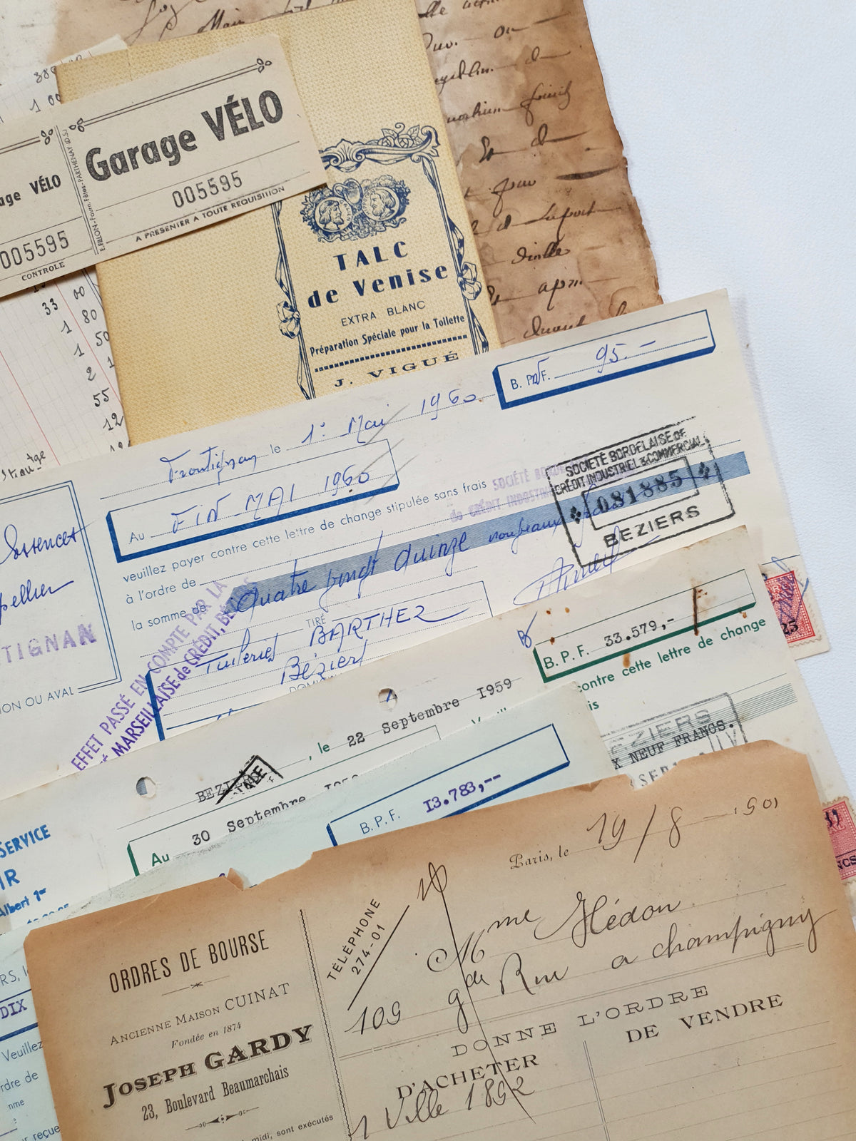 Authentic Vintage/Antique Document Pack - GC