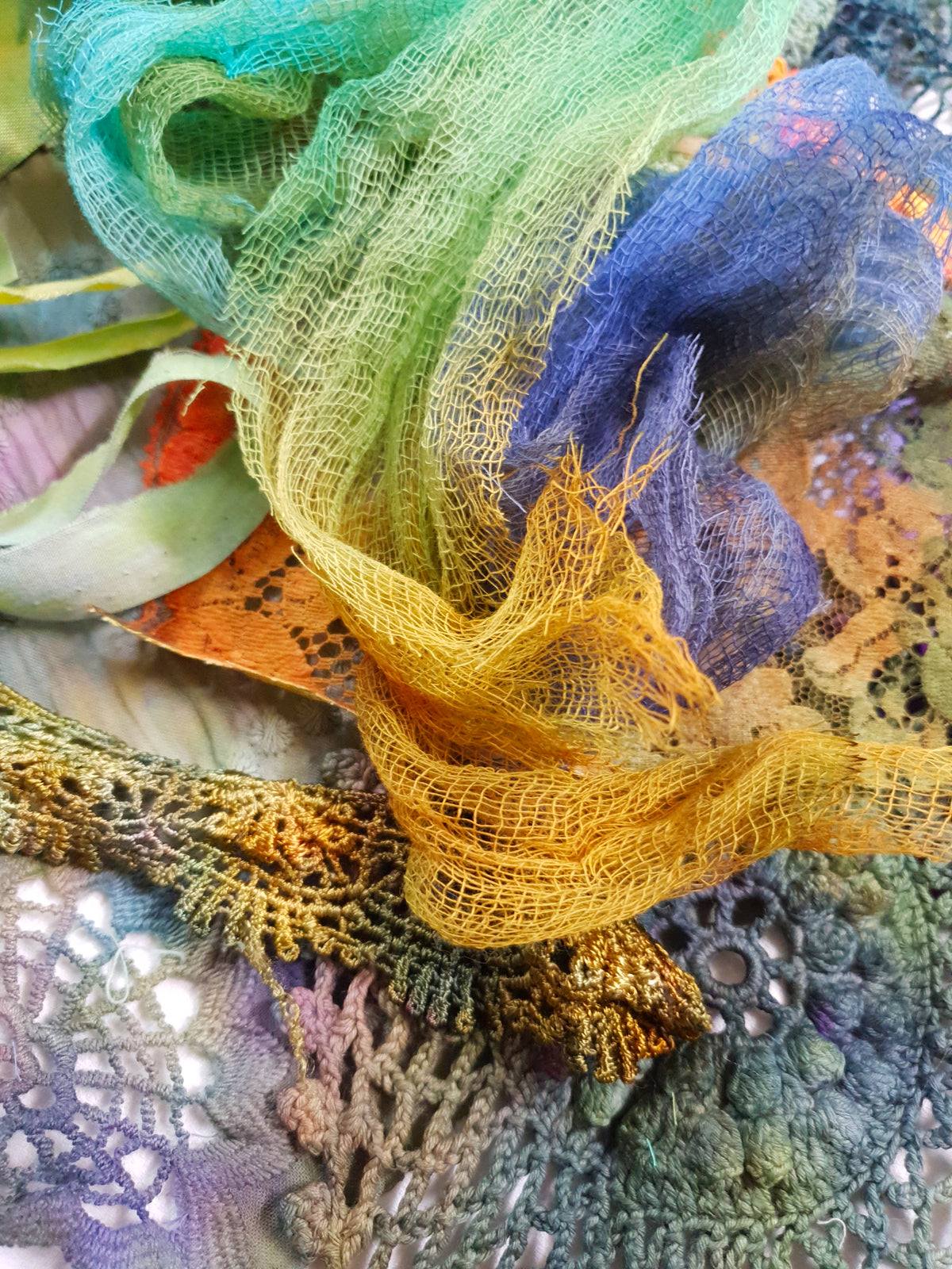 Hand Dyed Fabric & Scraps Collection - GH - Picked at Random
