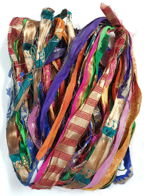 Reclaimed Sari Ribbon Hank - Unique - GK