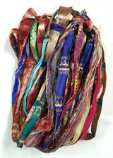 Reclaimed Sari Ribbon Hank - Unique - GM
