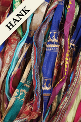 Reclaimed Sari Ribbon Hank - Unique - GM