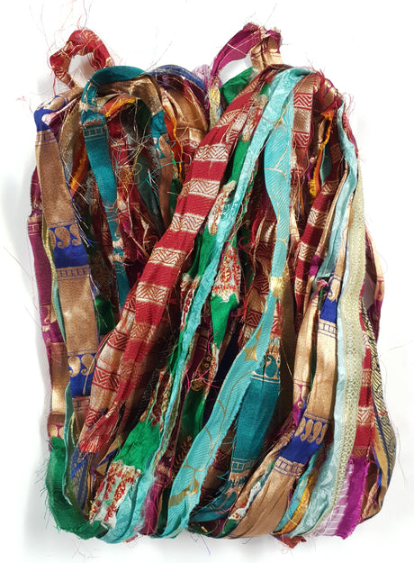 Reclaimed Sari Ribbon Hank - Unique - GP