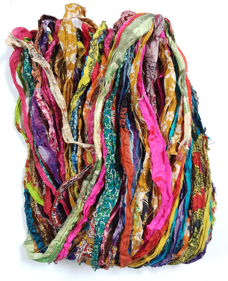 Reclaimed Sari Ribbon Hank - Unique - GR