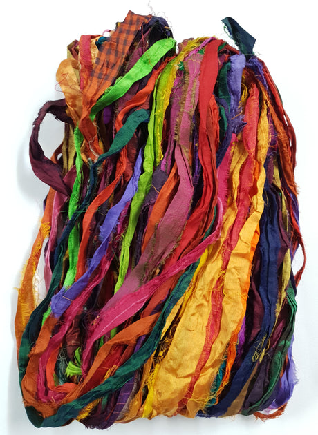 Reclaimed Sari Ribbon Hank - Unique - GU