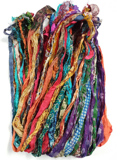 Reclaimed Sari Ribbon Hank - Unique - GV