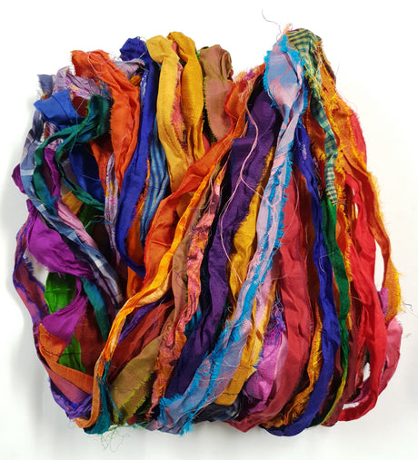 Reclaimed Sari Ribbon Hank - Unique - GX