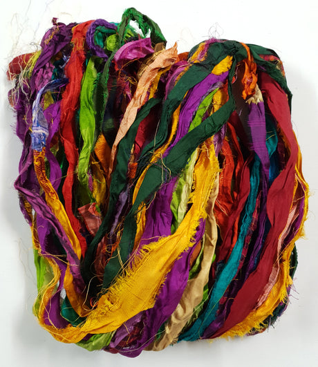 Reclaimed Sari Ribbon Hank - Unique - GZ