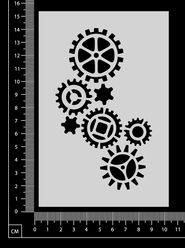 Gear Works - Stencil - 100mm x 150mm