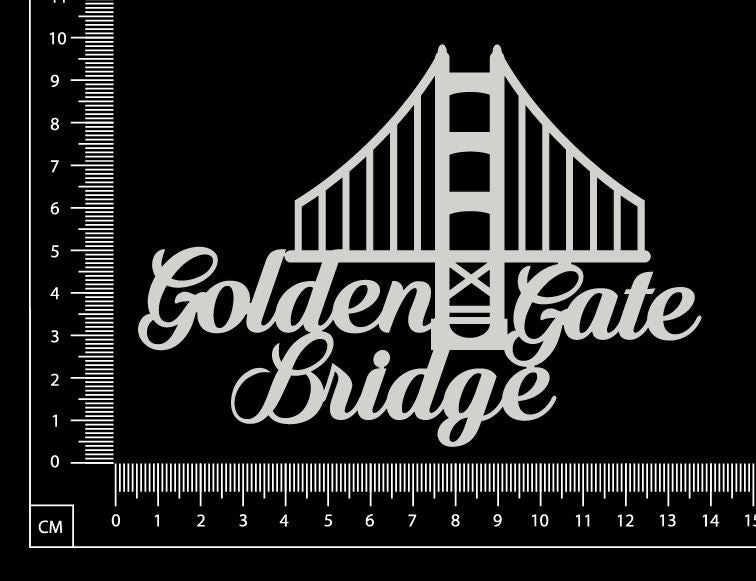 Golden Gate Bridge - A - White Chipboard