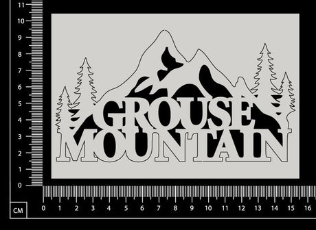 Grouse Mournain - A - White Chipboard