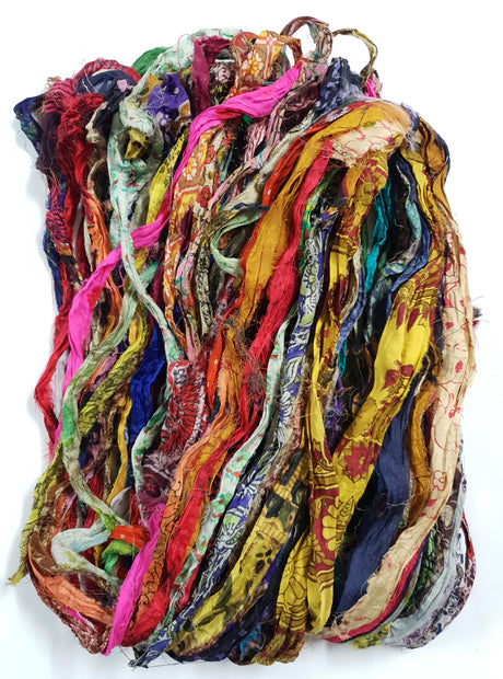 Reclaimed Sari Ribbon Hank - Unique - HA
