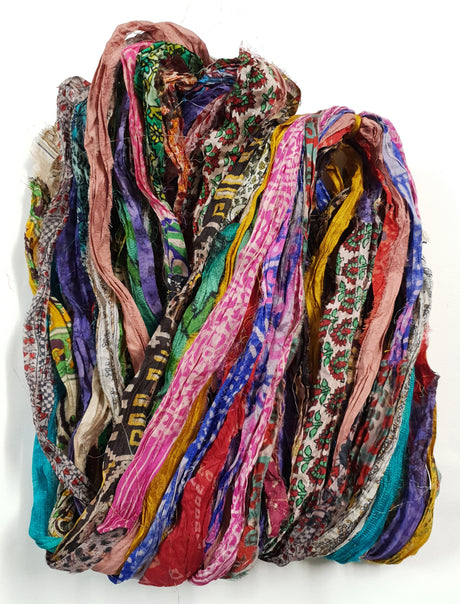 Reclaimed Sari Ribbon Hank - Unique - HB