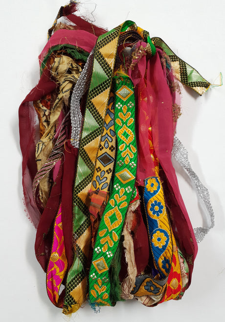 Reclaimed Sari Ribbon Hank - Unique - HD