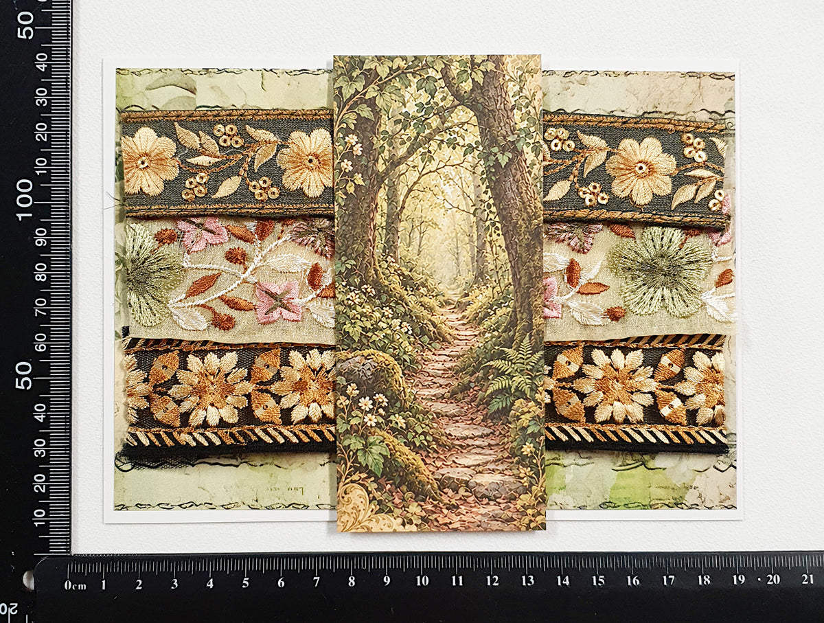 Assorted Embroidered Trim Pack - HJ