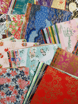 Hand Dyed Japanese Washi Papers - Set of 5 - Picked at Random