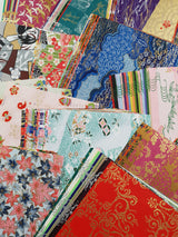 Hand Dyed Japanese Washi Papers - Set of 5 - Picked at Random