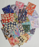 Hand Dyed Japanese Washi Papers - Set of 5 - Picked at Random