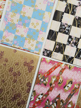 Hand Dyed Japanese Washi Papers - Set of 5 - Picked at Random