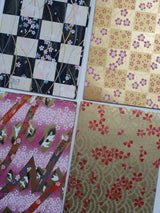 Hand Dyed Japanese Washi Papers - Set of 5 - Picked at Random