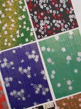 Hand Dyed Japanese Washi Papers - Set of 5 - Picked at Random