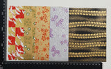 Hand Dyed Japanese Washi Papers - Set of 5 - Picked at Random