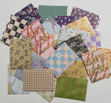 Hand Dyed Japanese Washi Papers - Set of 5 - Picked at Random