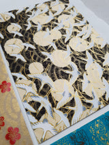 Hand Dyed Japanese Washi Papers - Set of 5 - Picked at Random